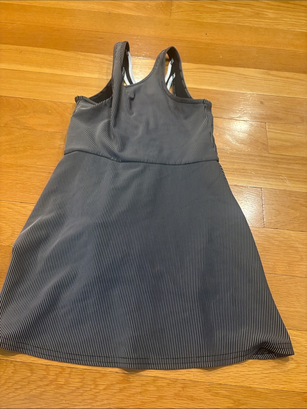 Old Navy Black and White Striped Tank Dress for Kids